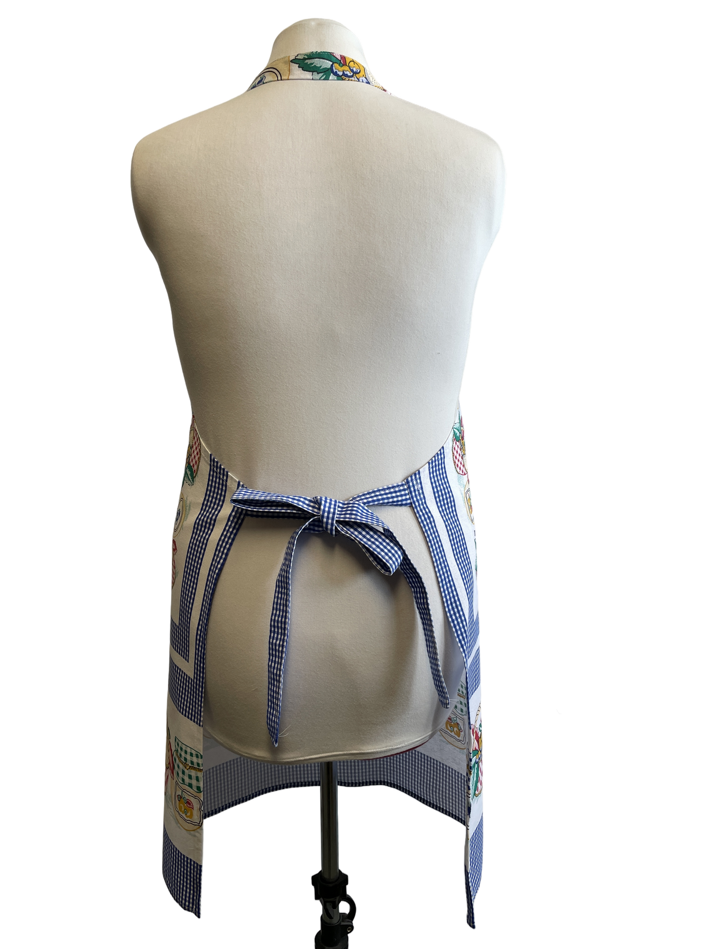 Tablier en coton motifs de pots de confitures
