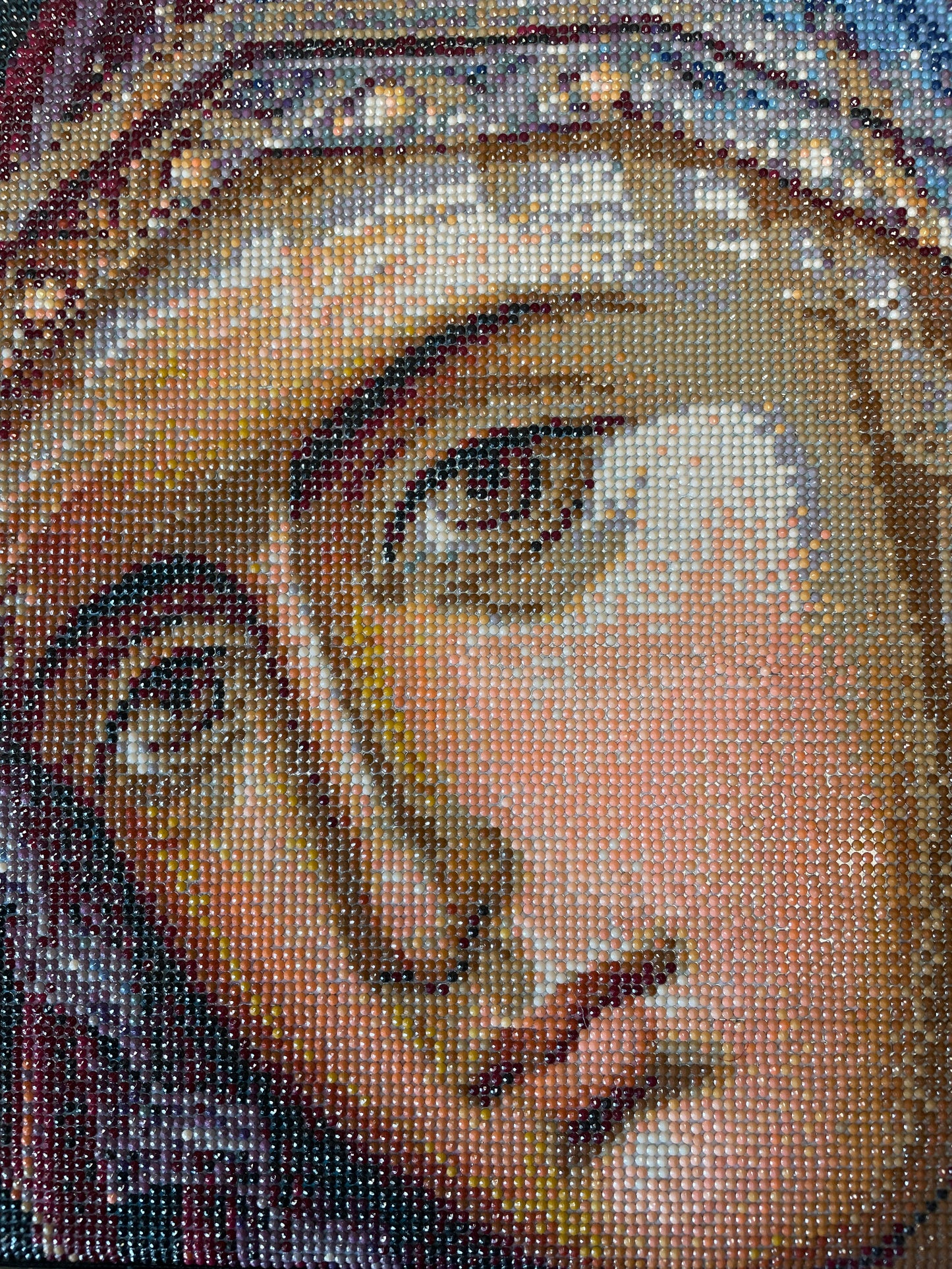Cadre de la Vierge perlée Grand format