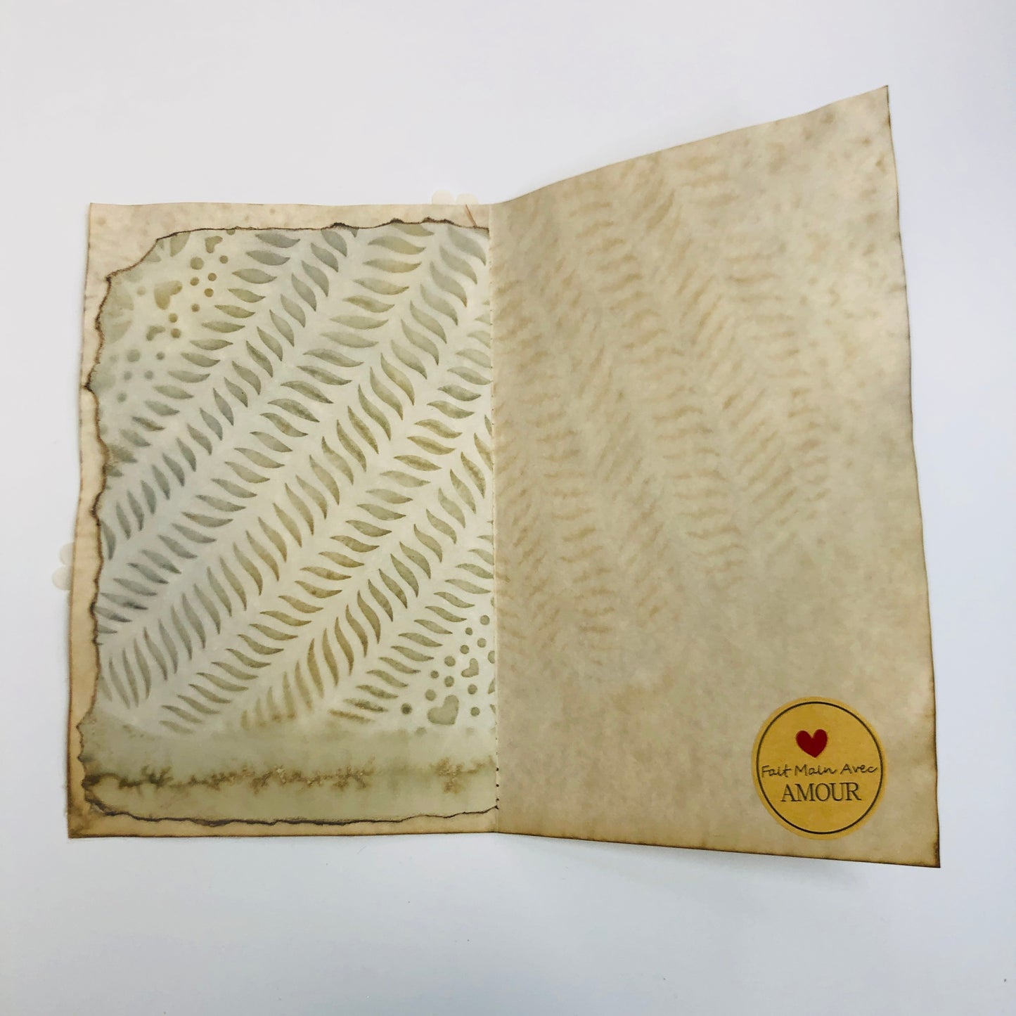 Carnet de pensées - Dentelle imprimée avec image de la Vierge