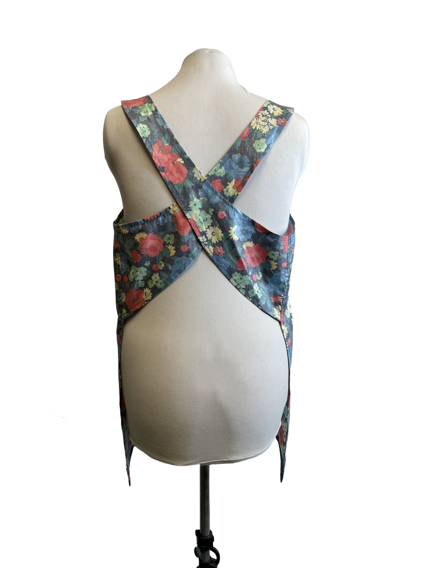 Tablier fleuri de style 'japonais' en coton glacé