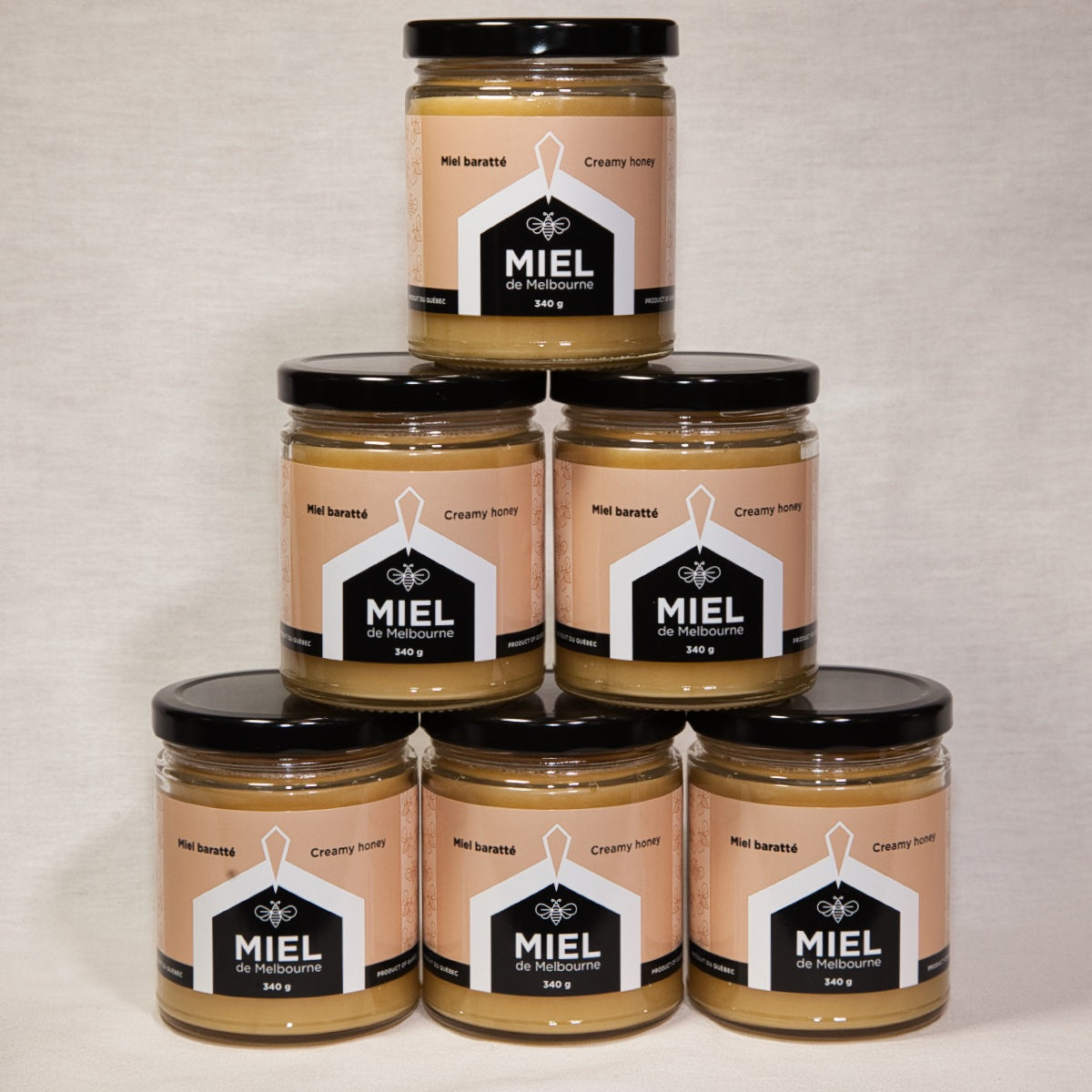 Miel de Melbourne - 6 pots de miel baratté