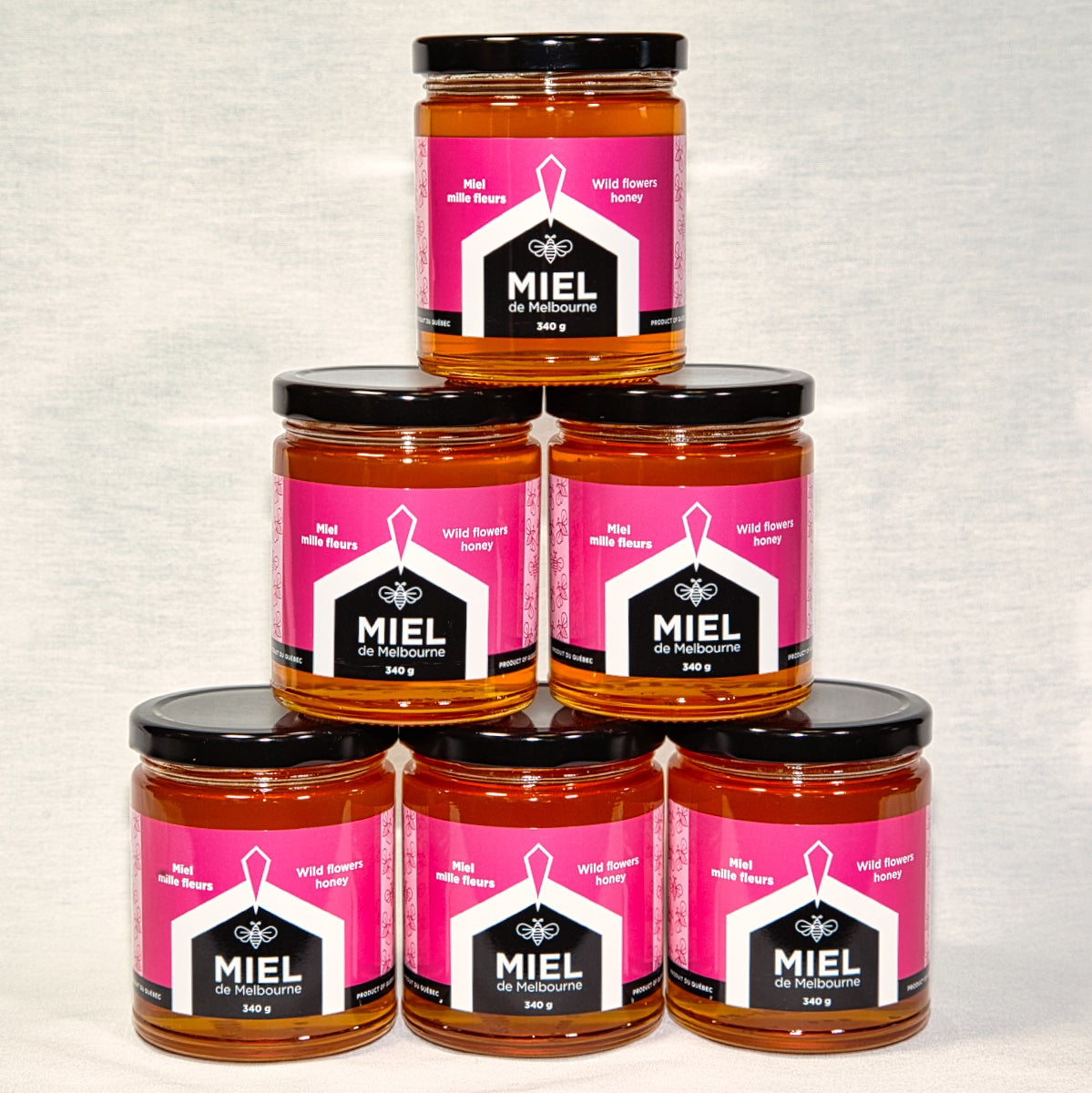 Miel de Melbourne - 6 pots miel mille fleurs