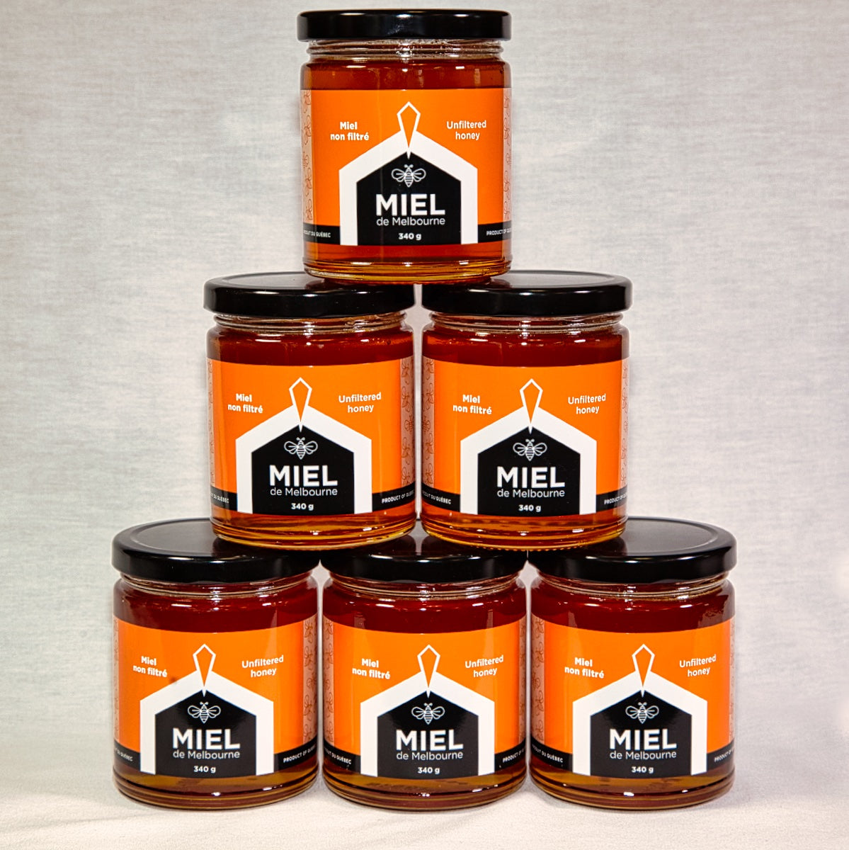 Miel de Melbourne - 6 pots miel non filtré