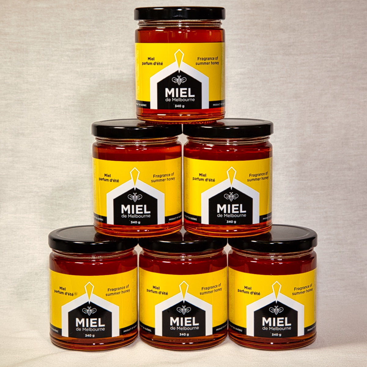 Miel de Melbourne - 6 pots miel parfum d'été