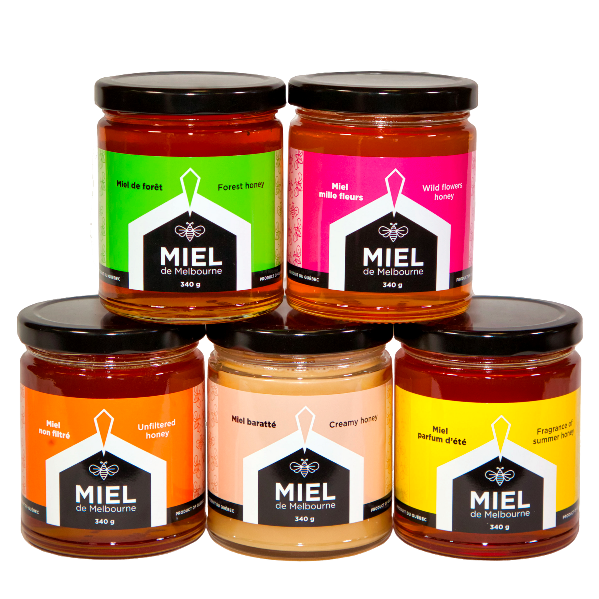 Miel de Melbourne - 5 pots assortis