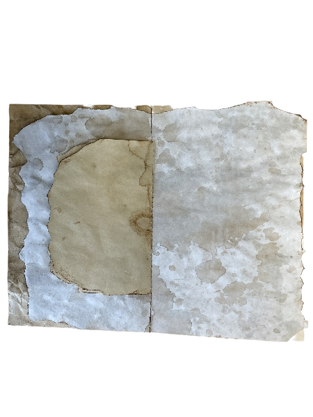 Carnet de pensées - Coeur, dentelle, fleur rose et plume