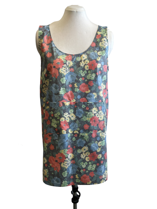 Tablier fleuri de style 'japonais' en coton glacé