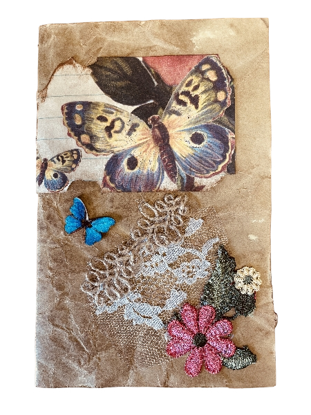 Carnet de pensées - Papillons et fleurs