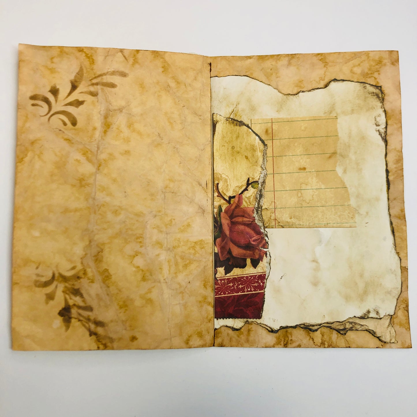 Carnet de pensées - Dentelle imprimée avec image de la Madone