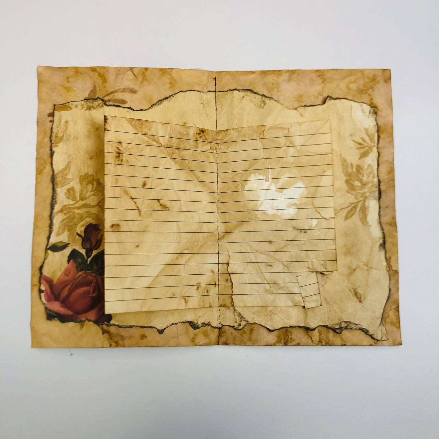 Carnet de pensées - Dentelle imprimée avec image de la Madone