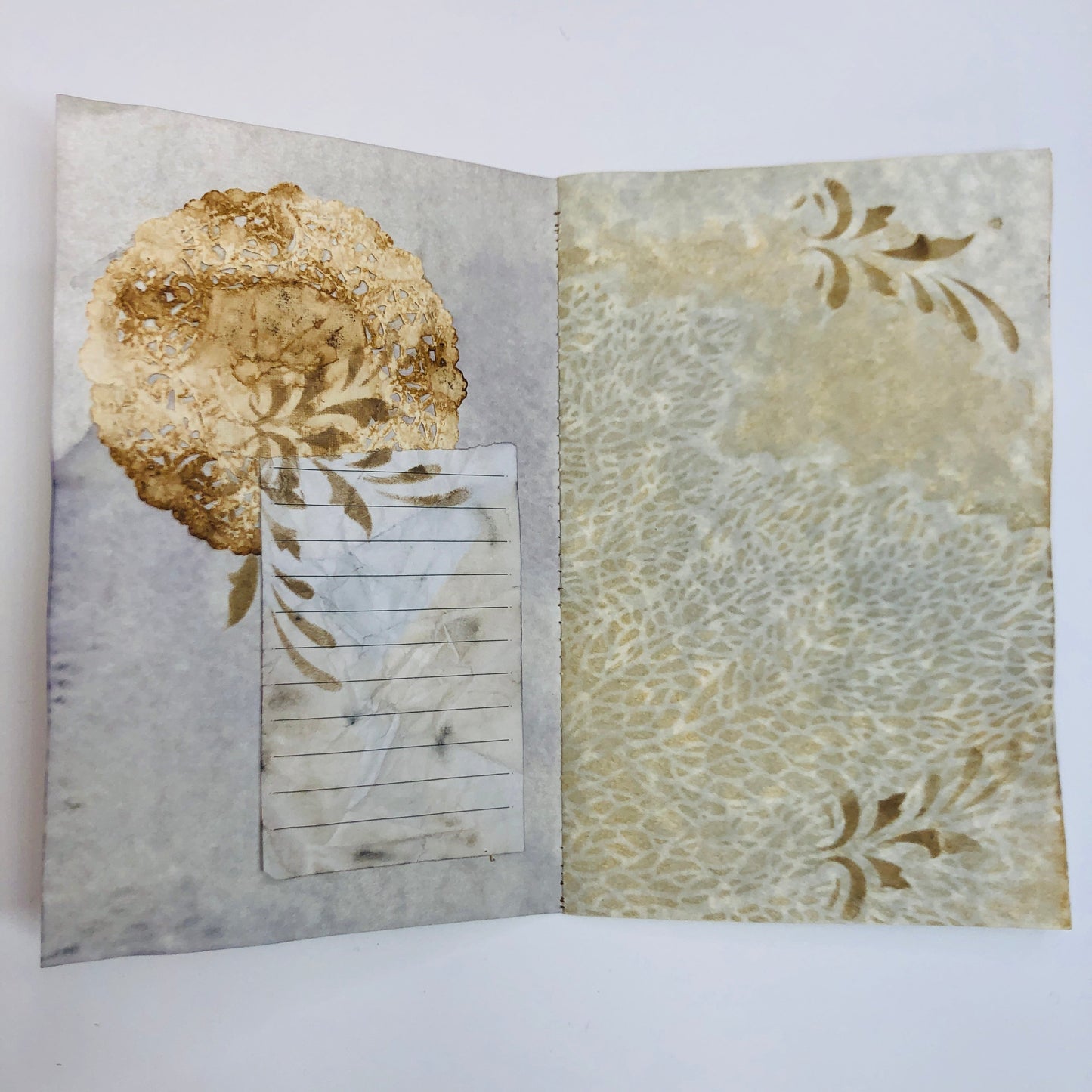 Carnet de pensées - Dentelle imprimée avec Saint-Michel Archange