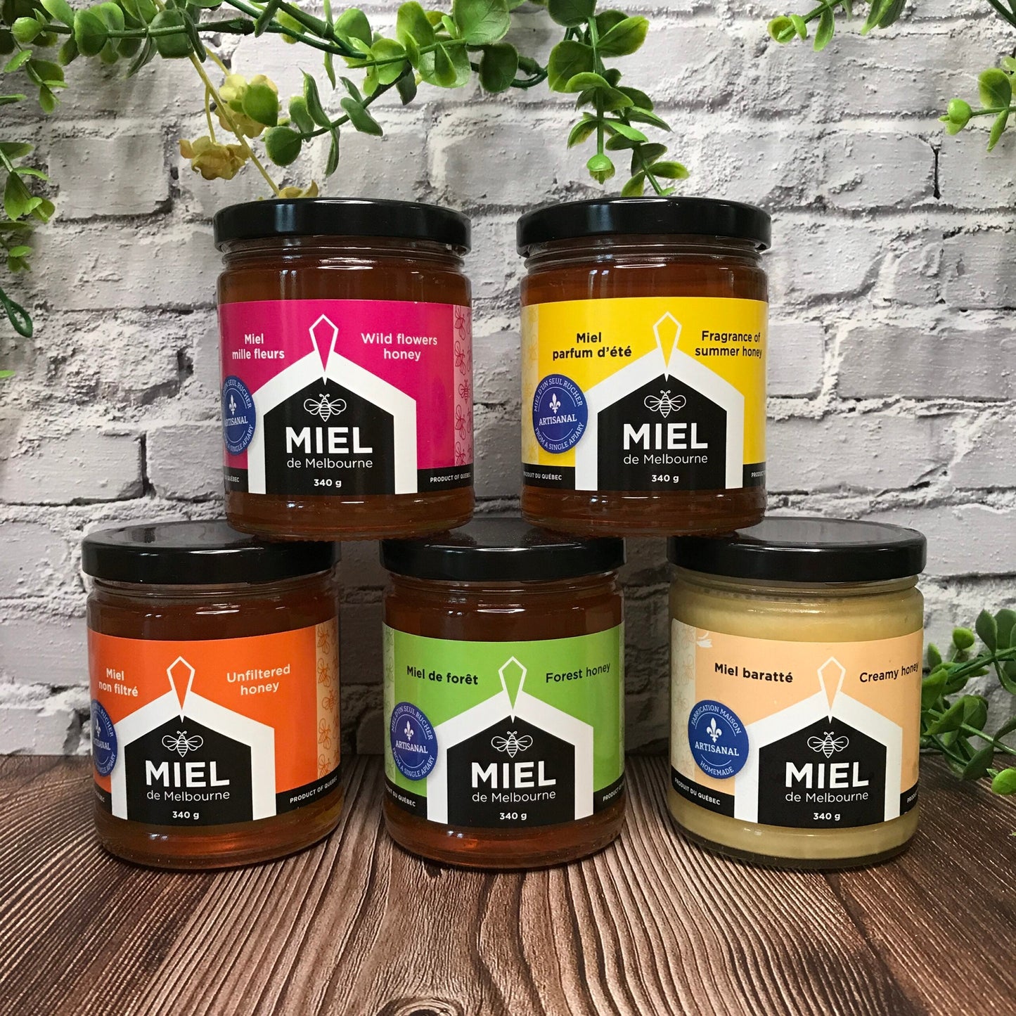 Miel de Melbourne – Collection de dégustation (5 pots)