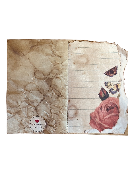 Carnet de pensées - Papillons et fleurs